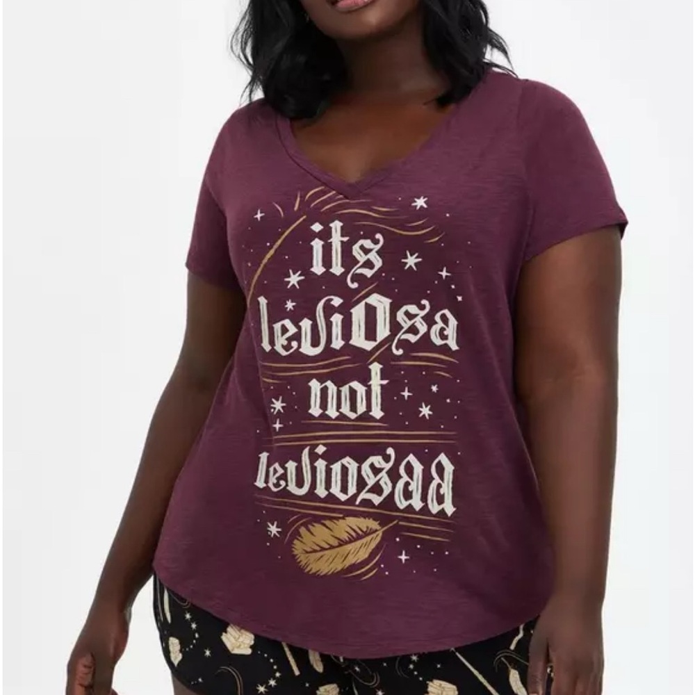 Torrid Size 3 Harry Potter Leviosa Spell Sleep Top